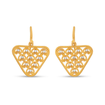 Nabla Earrings with Diamonds