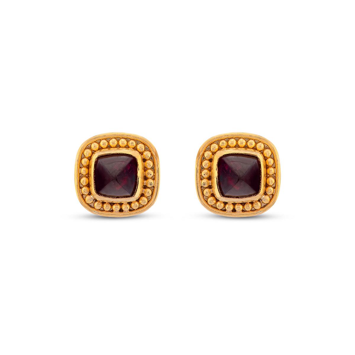 Sugarloaf Ruby Stud Earrings