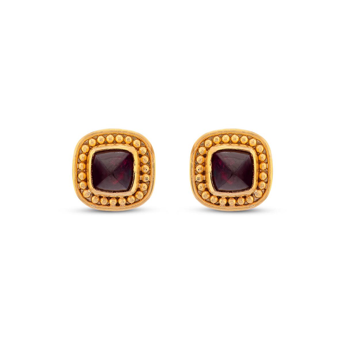 Sugarloaf Ruby Stud Earrings