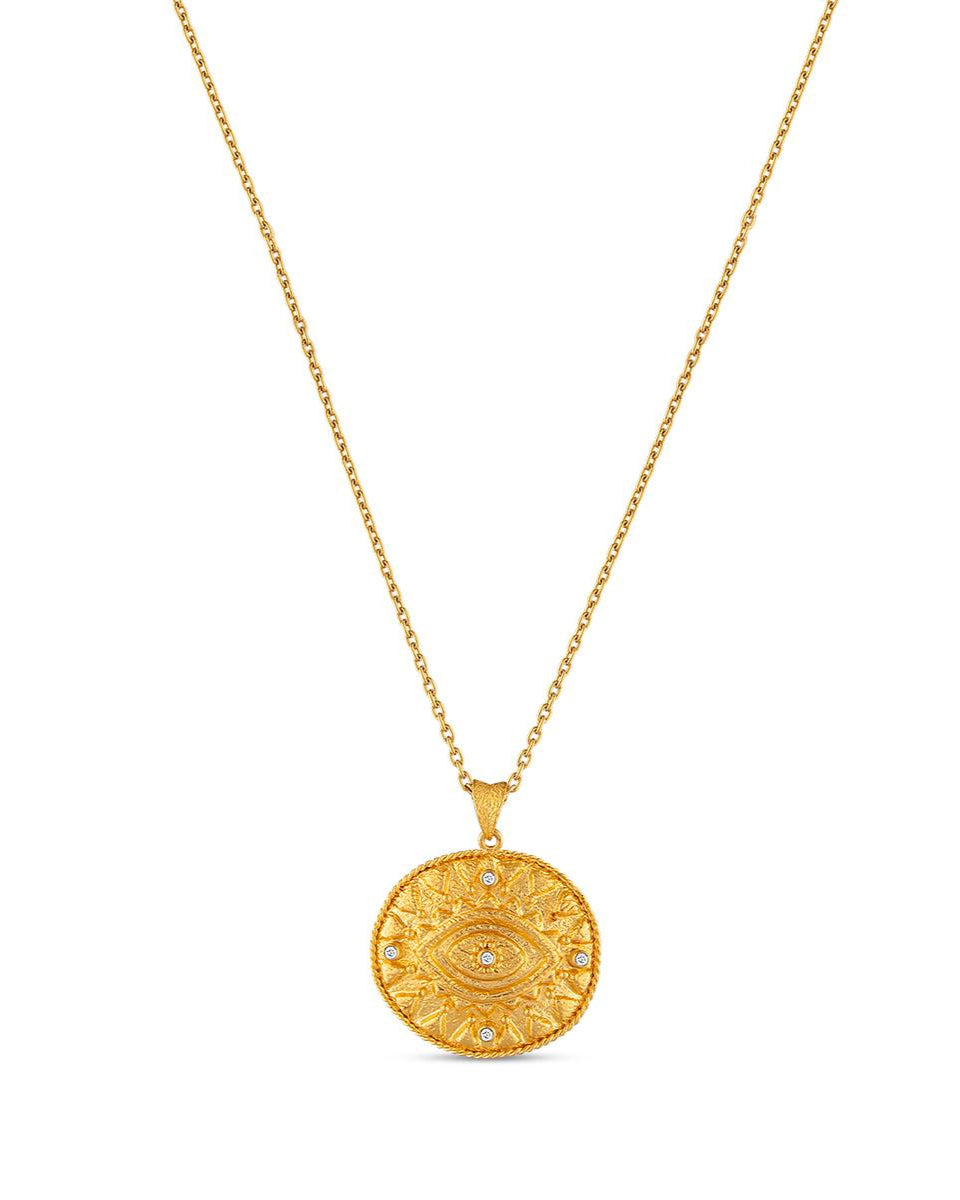 Tribal Evil Eye Pendant