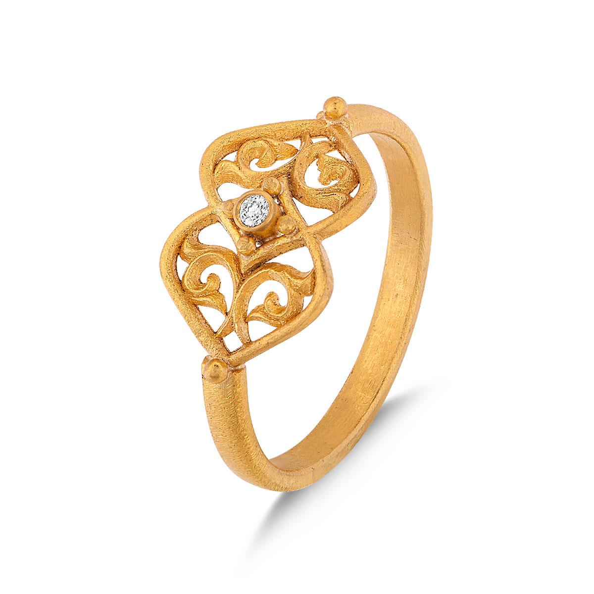 Moorish Filigree RIng with Diamond