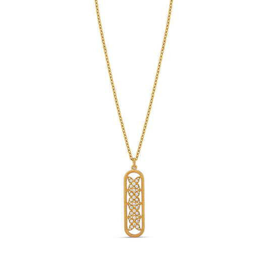 Pave Butterfly Bar Pendant