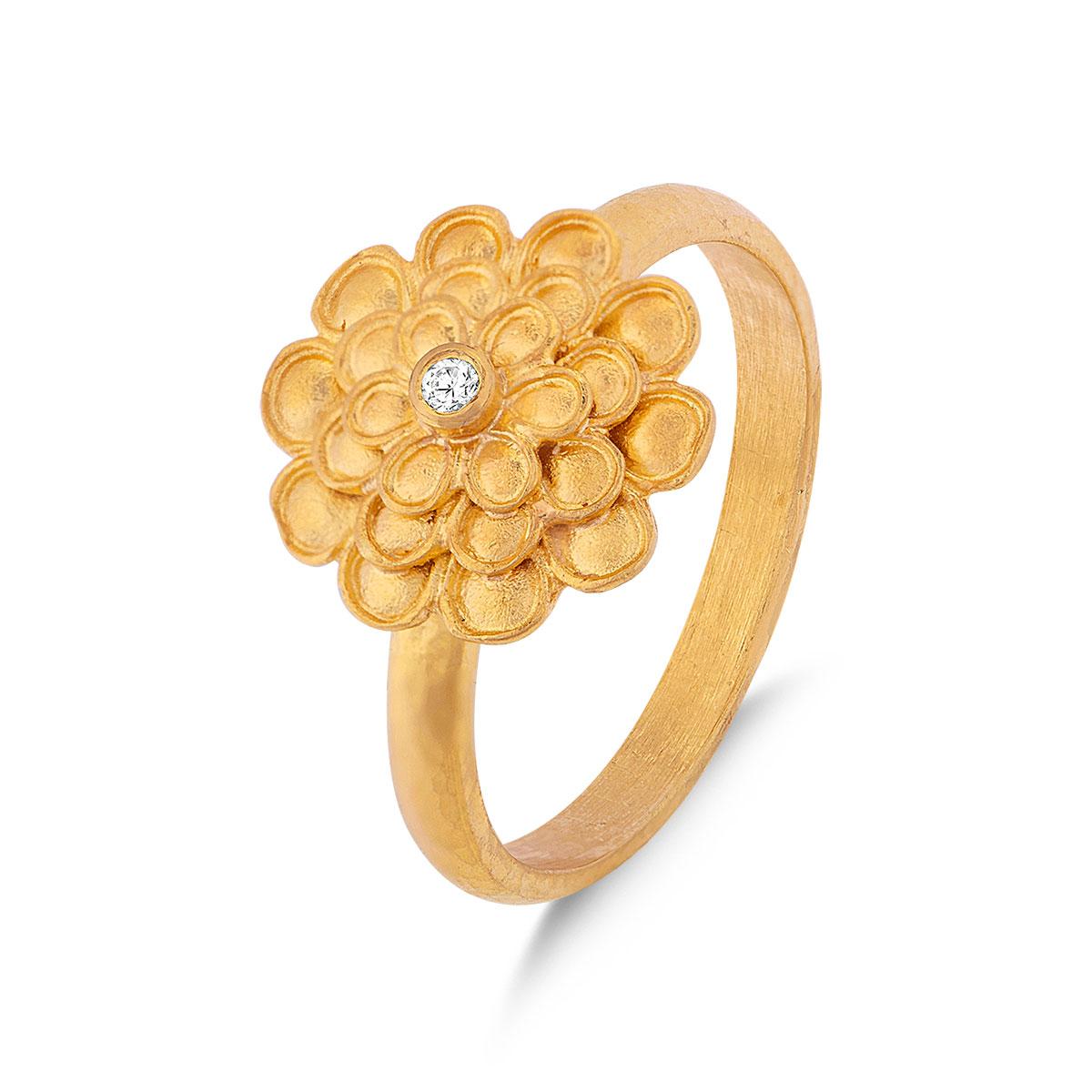 Daisy RIng with Diamond