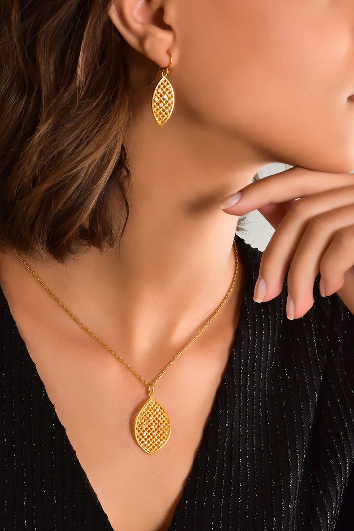 Lattice Twist Earrings