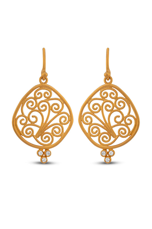 Organic Scrollwork Earrings