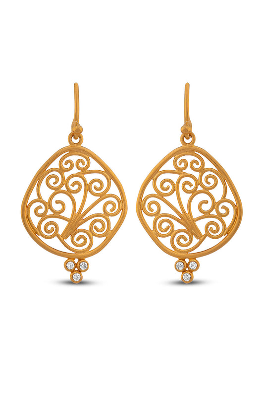 Organic Scrollwork Earrings