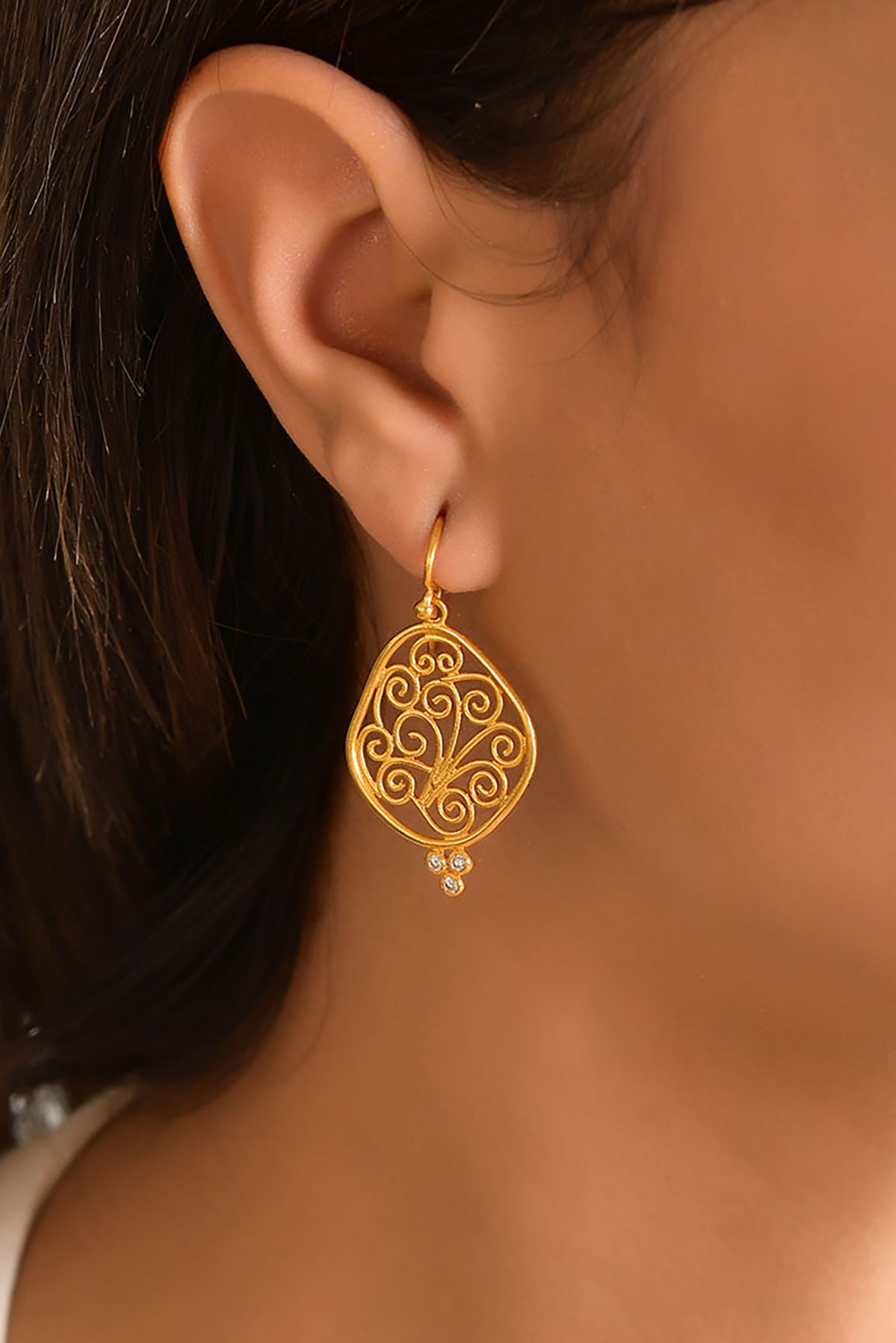 Organic Scrollwork Earrings