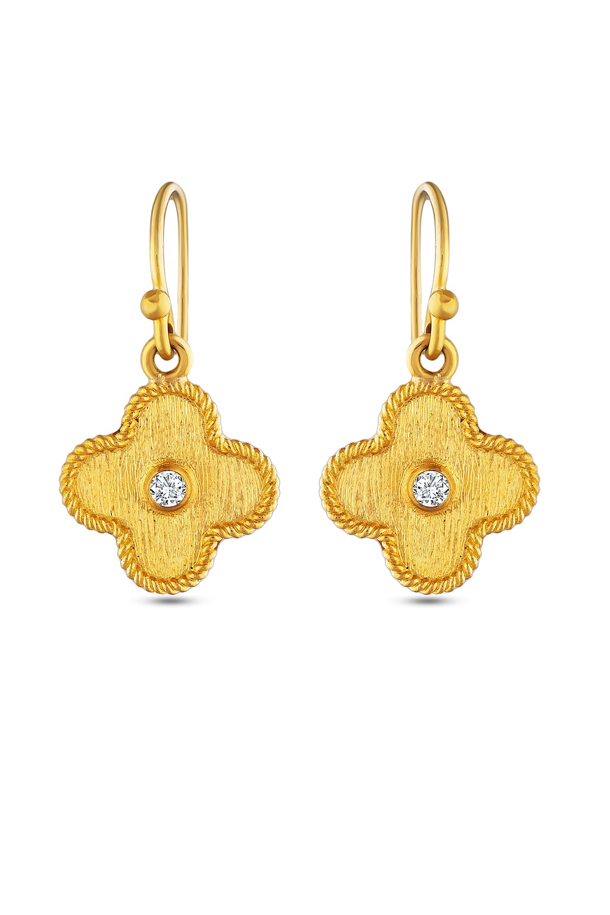 Clover Drop Earrings Buy Exquisite 24 Karat Jewelry Cevherun