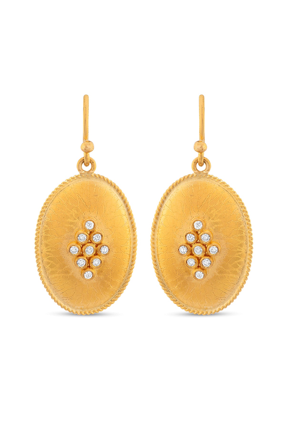 Oval Shield Earrings