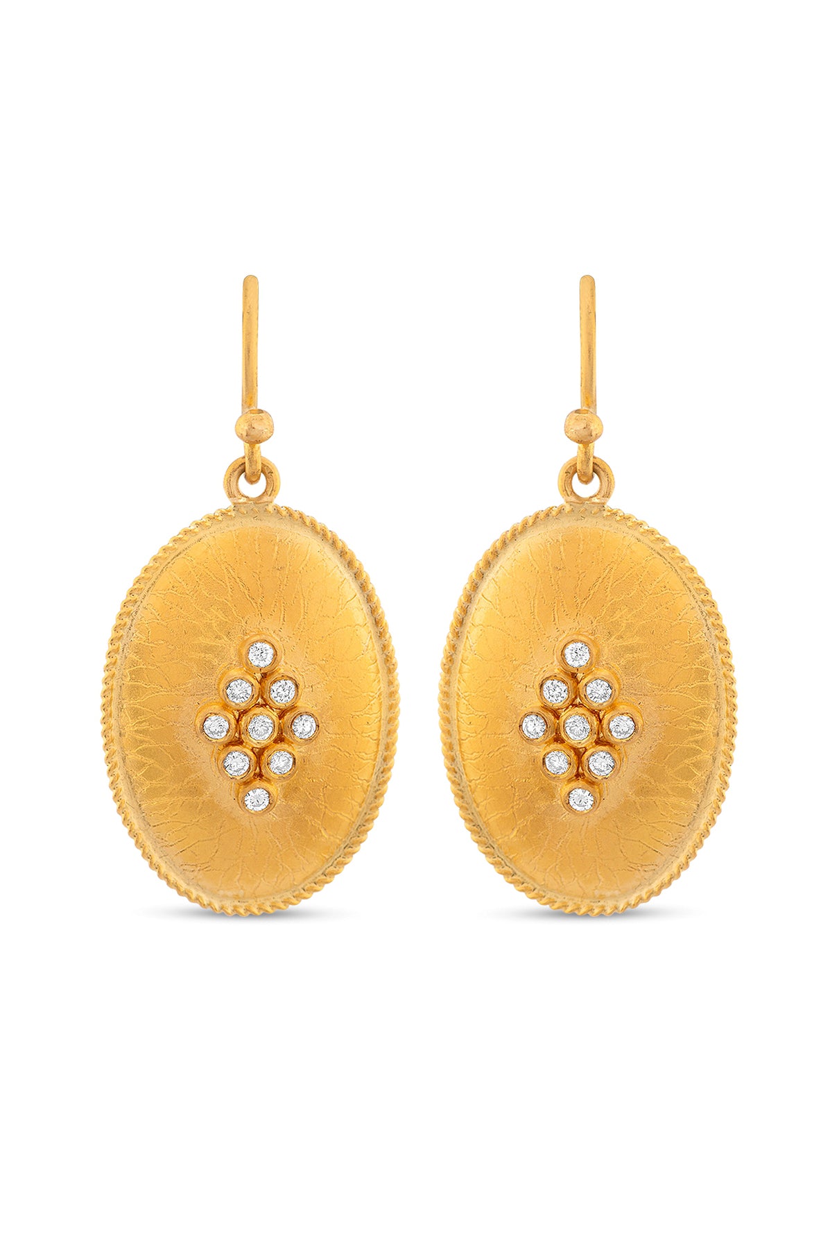 Oval Shield Earrings