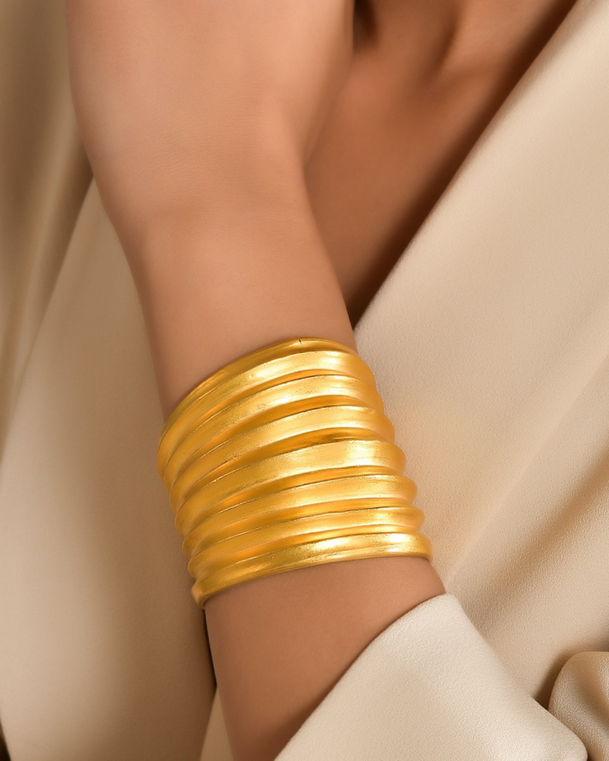 Helen Pleated Cuff Wide