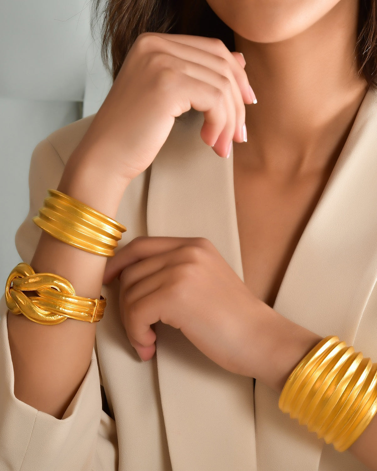 Helen Pleated Cuff Wide
