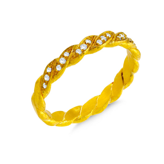 Spiral Design Diamond Ring