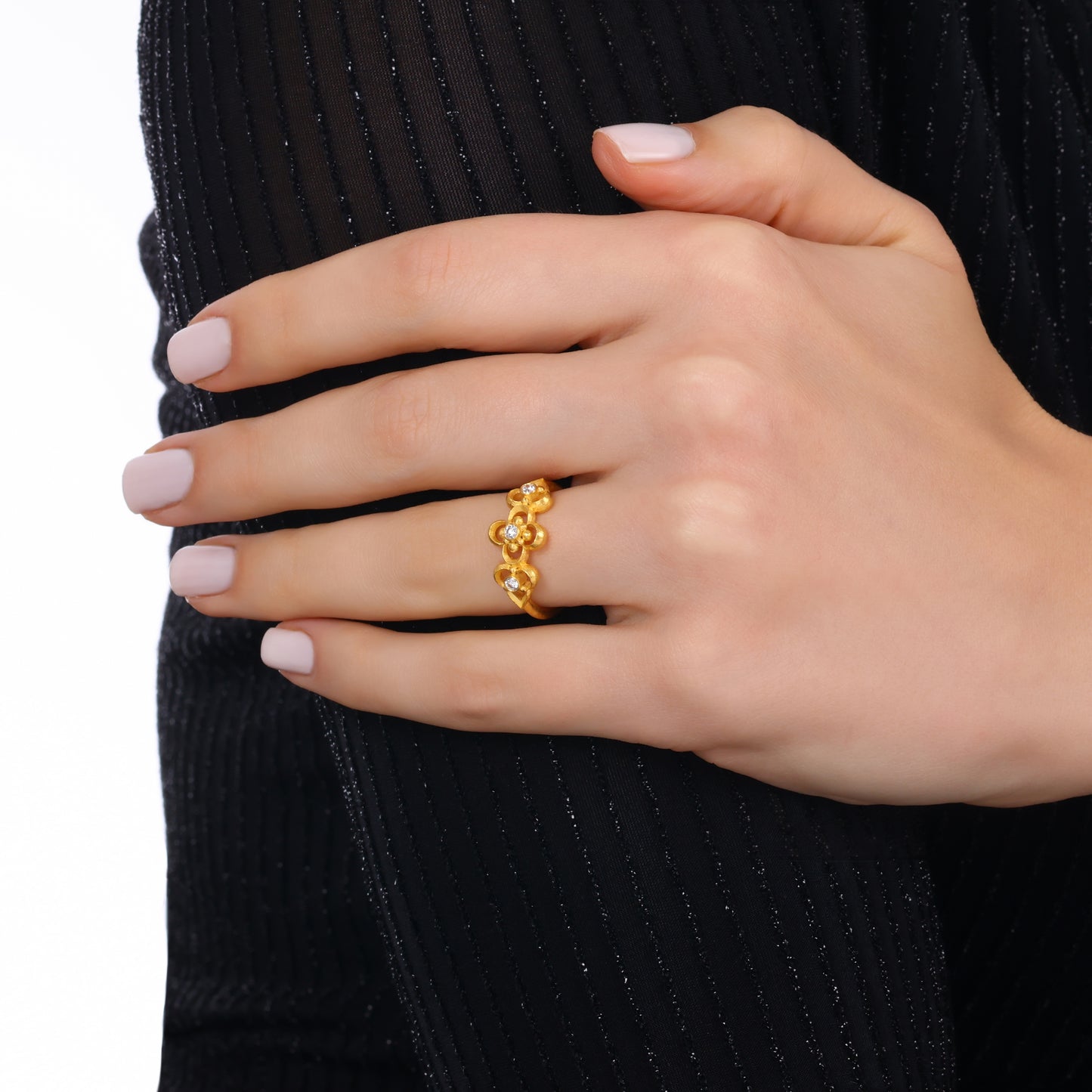 Clover Motif Ring