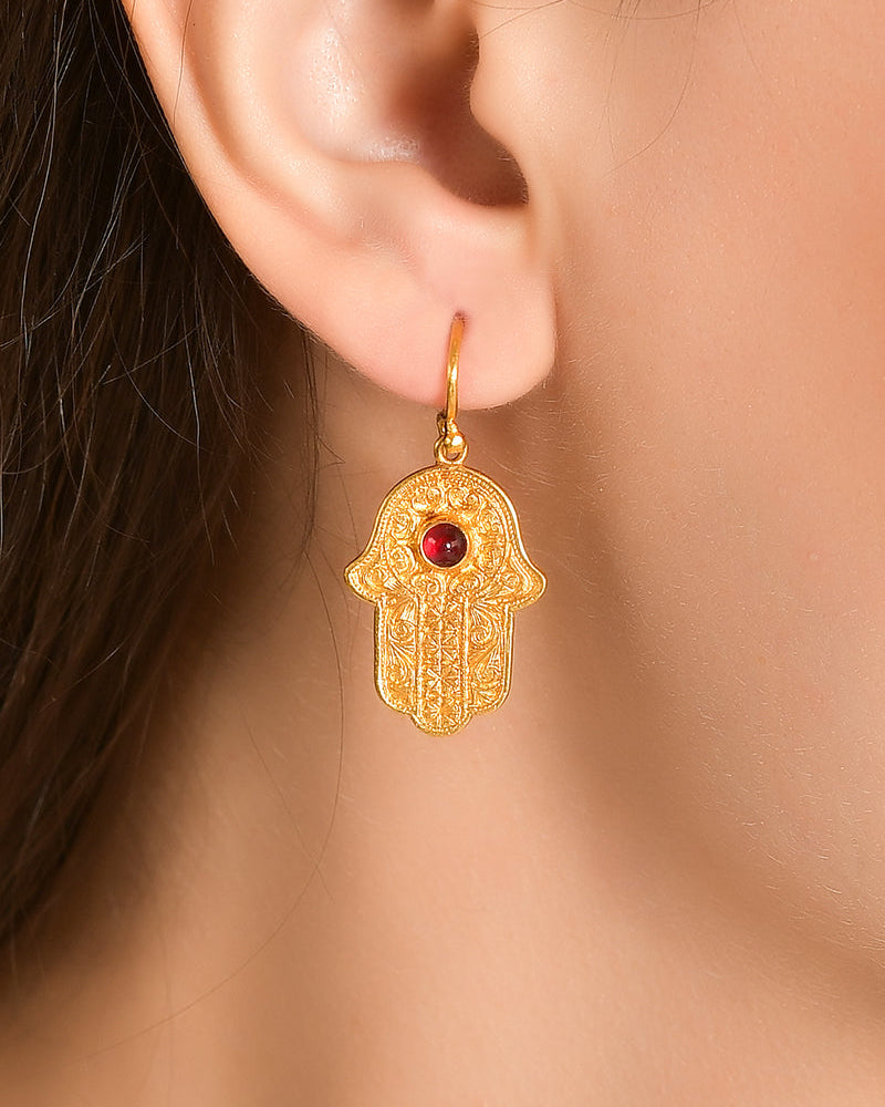 Hamsa Earrings
