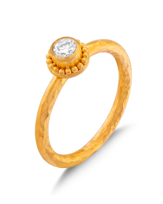 Solitaire Bloom Ring