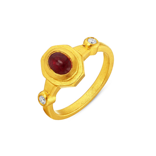 Ruby Cabochon Ring