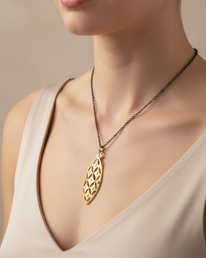 Celestial Marquise Pendant