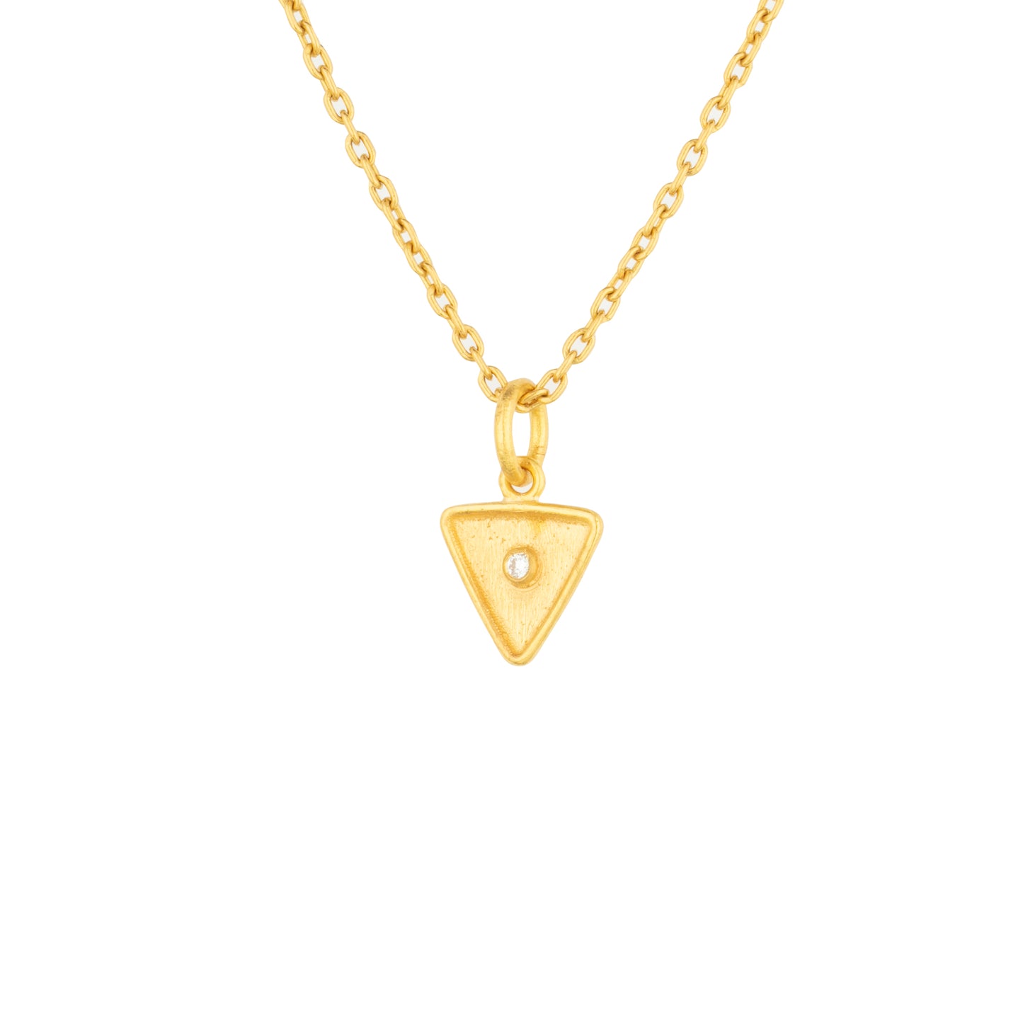 Triangle Design Diamond Pendant