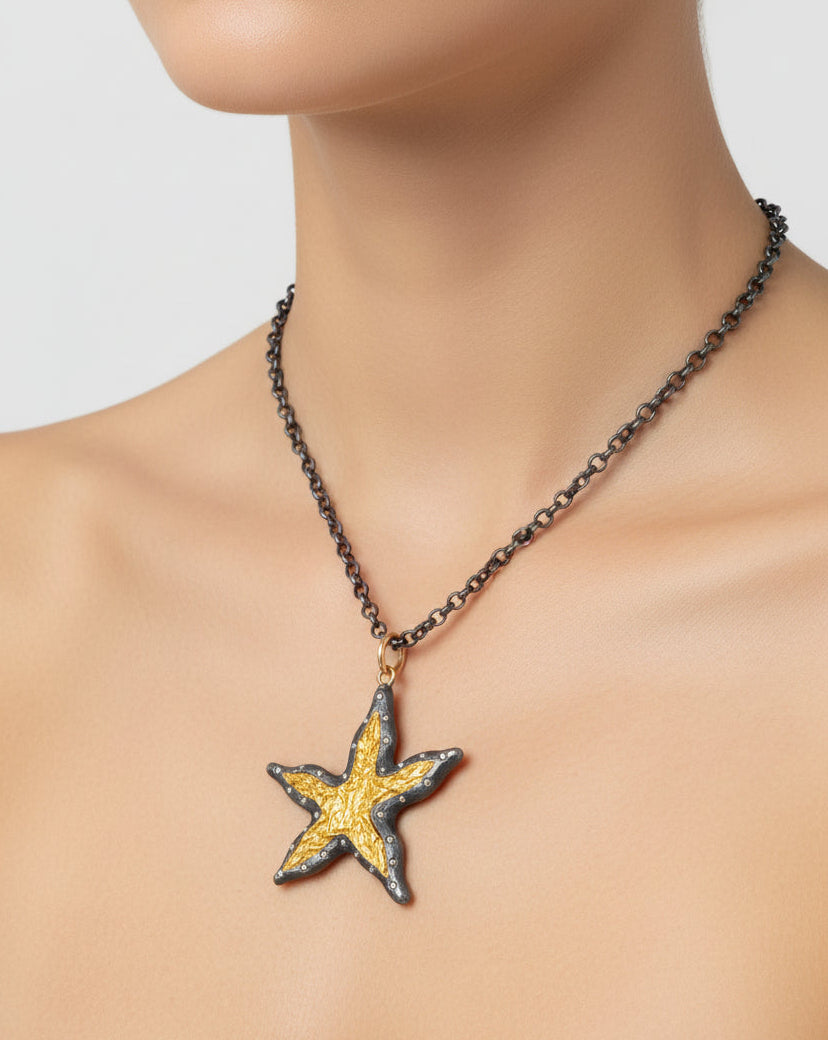 Two-Tone Sea Star Pendant