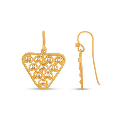 Nabla Earrings with Diamonds