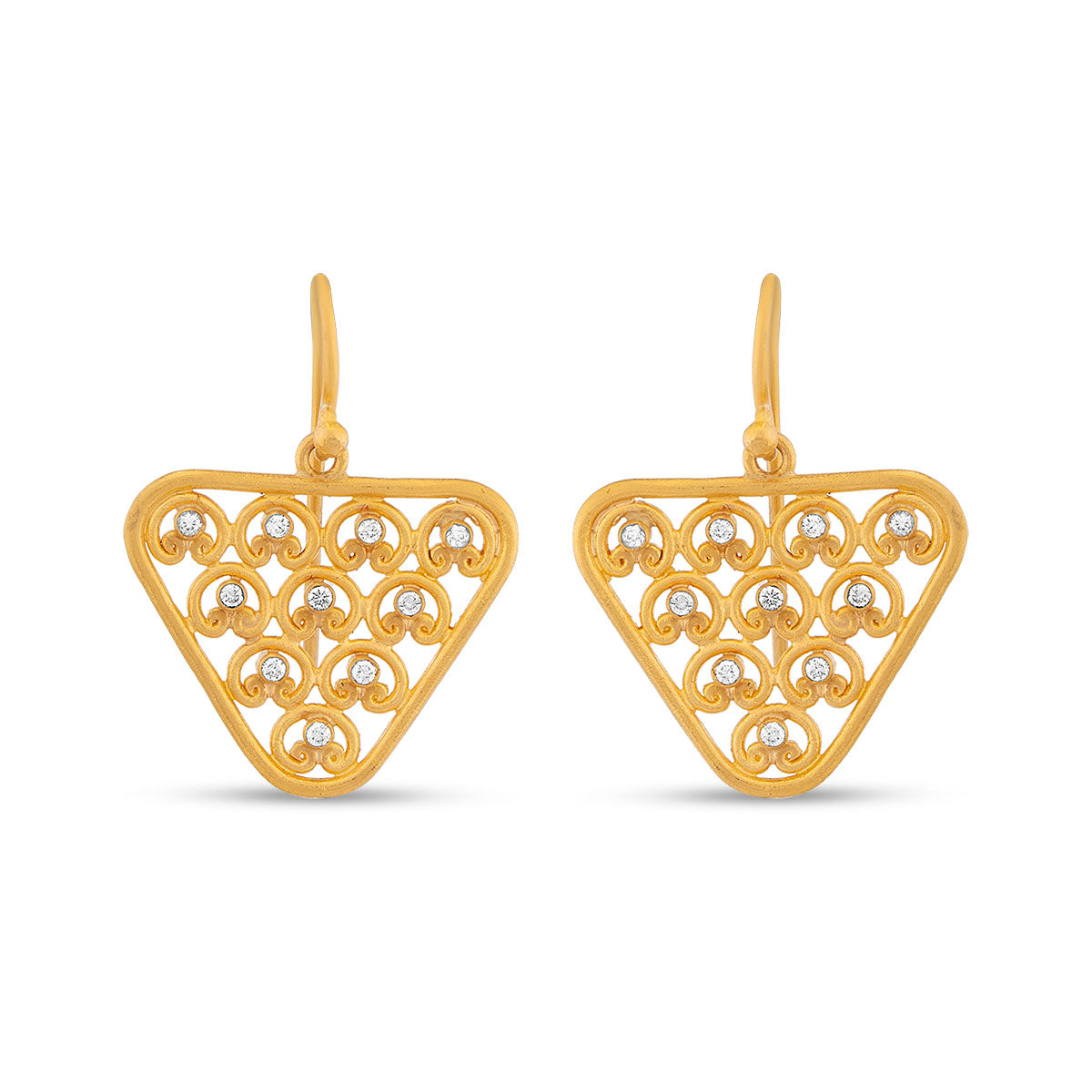 Nabla Earrings with Diamonds