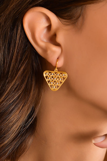 Nabla Earrings with Diamonds