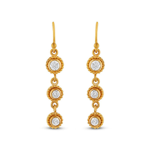 Granulated Earring - Diamond