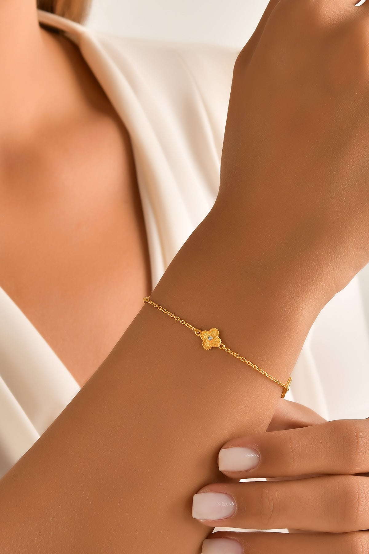 Crystal 24 K GP bracelet - Goldenbar