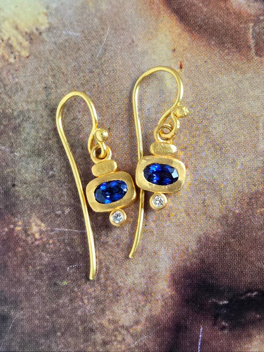 Mosaics East-West Drop Earrings