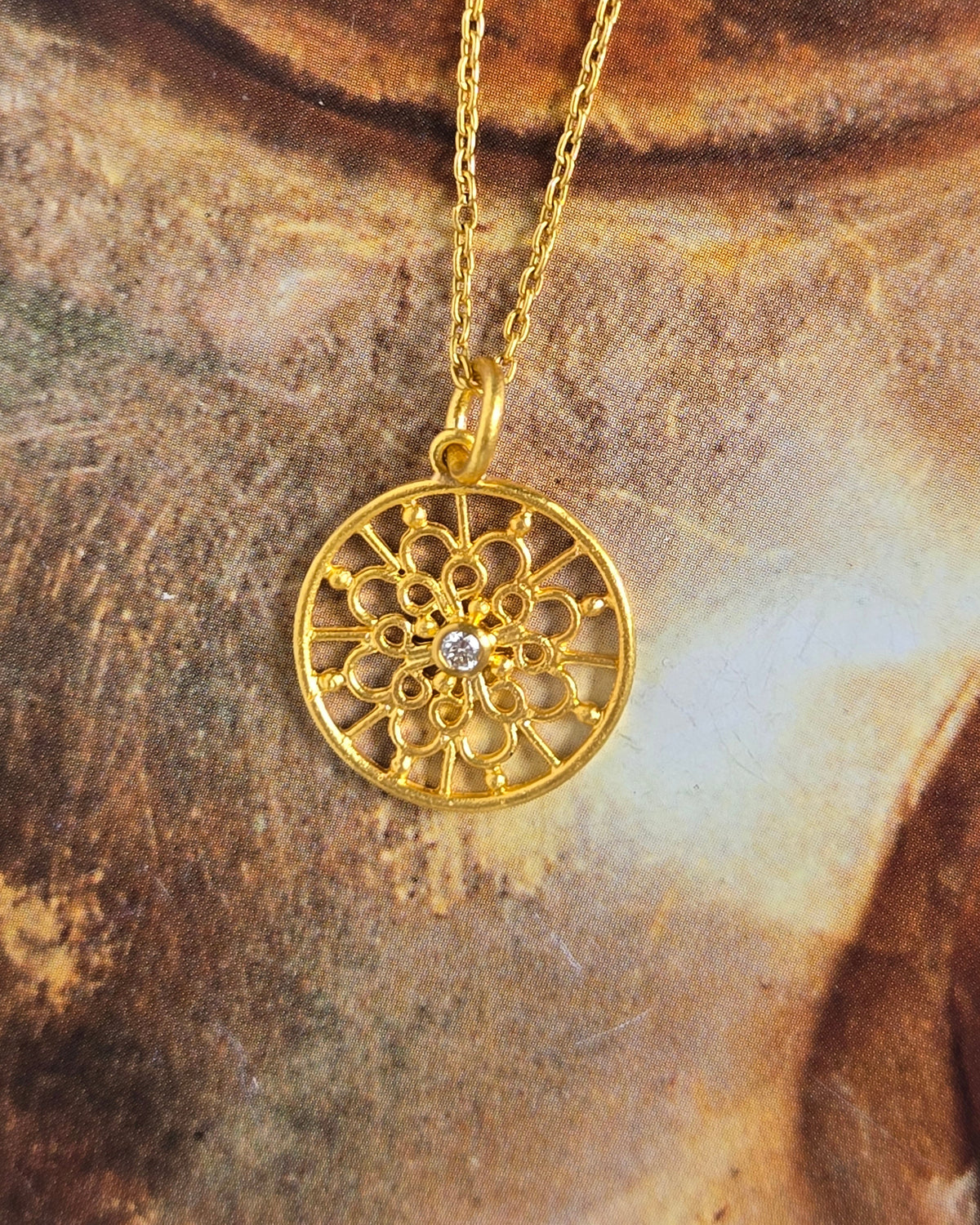 Filigree Rosette Pendant