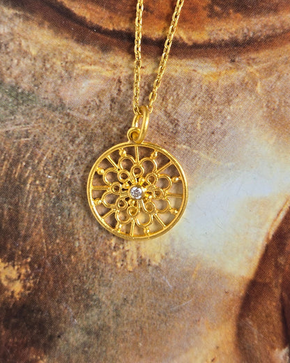 Filigree Rosette Pendant
