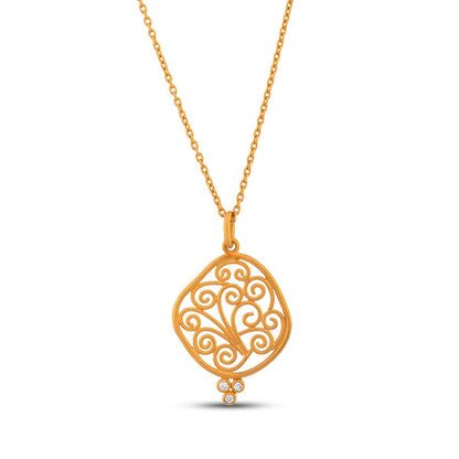 Organic Scrollwork Pendant