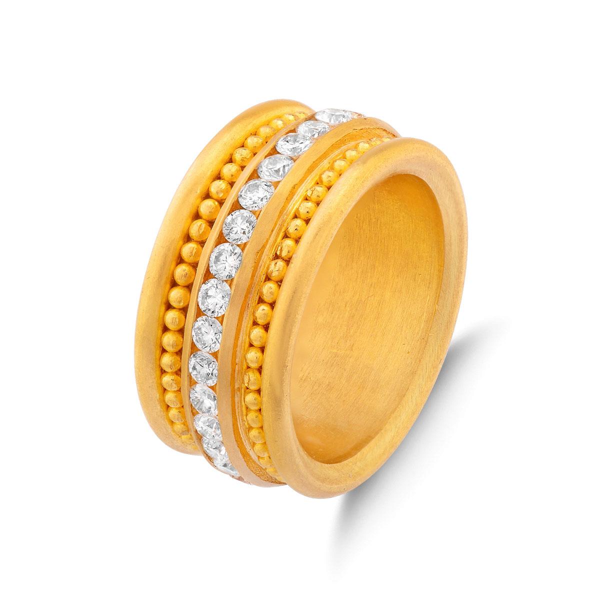 Channel Set Diamond Cigar Band