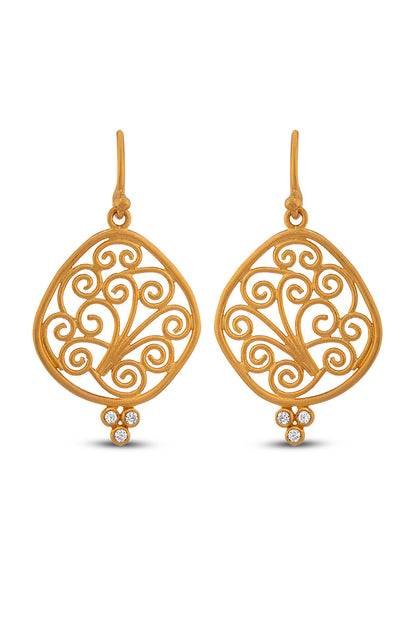 Organic Scrollwork Earrings
