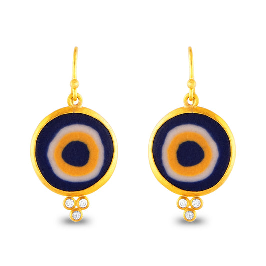 Evil Eye Earring With Diamond