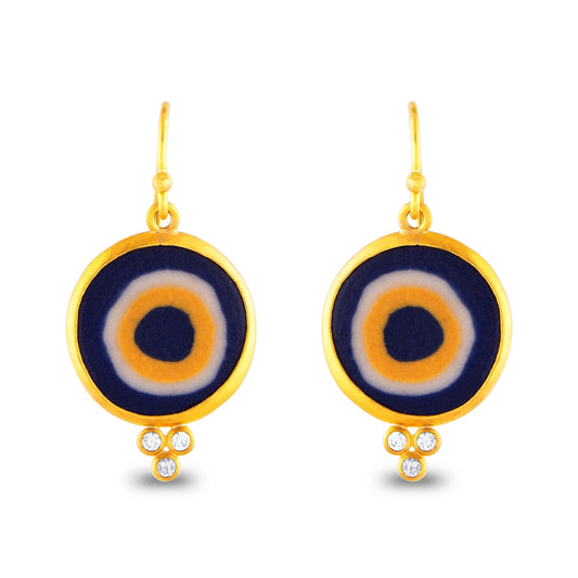 Evil Eye Earring With Diamond