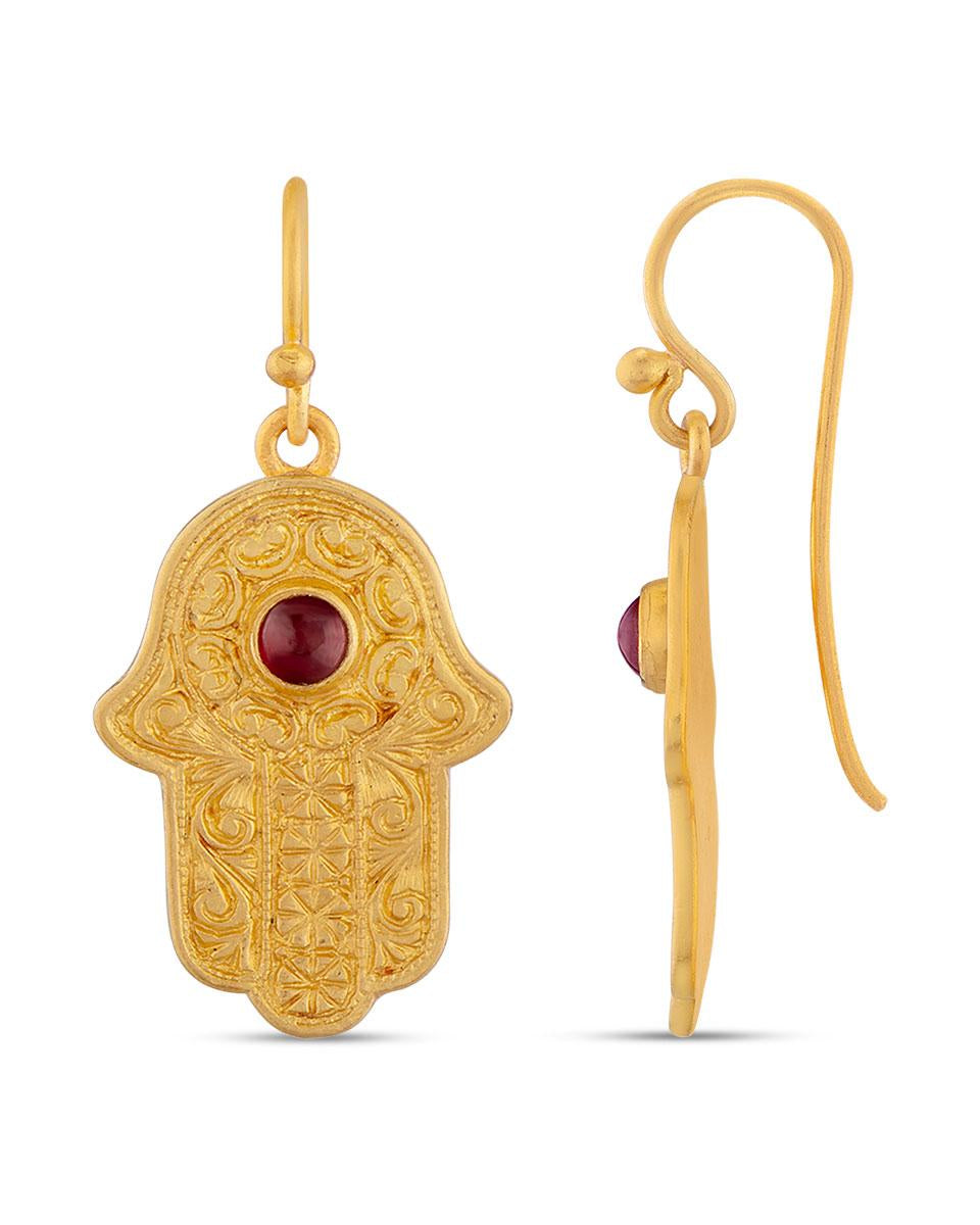Hamsa Earrings
