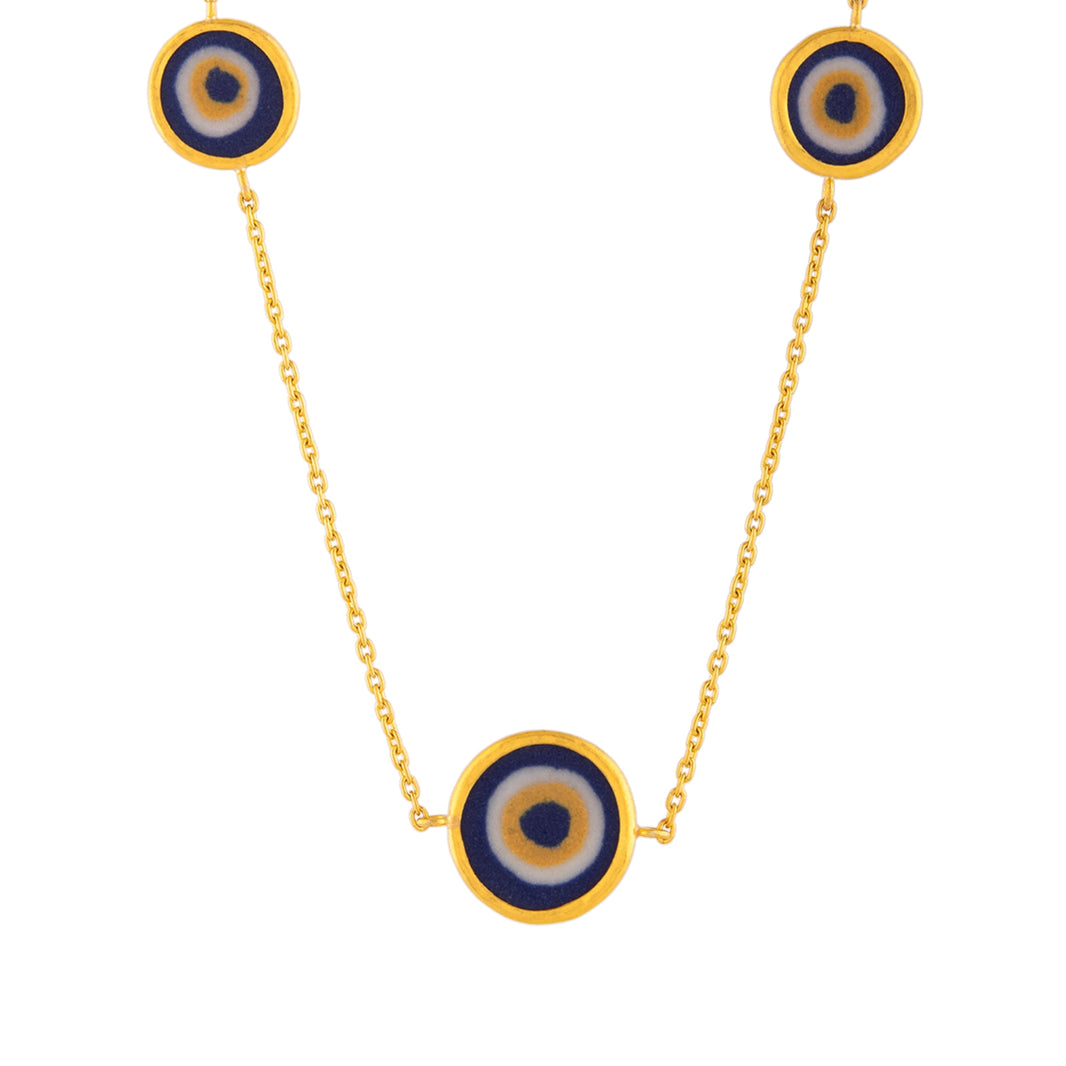 Anatolia by Cevherun 24K Gold Accented 0.12ctw Diamond Circles Earrings main image 0