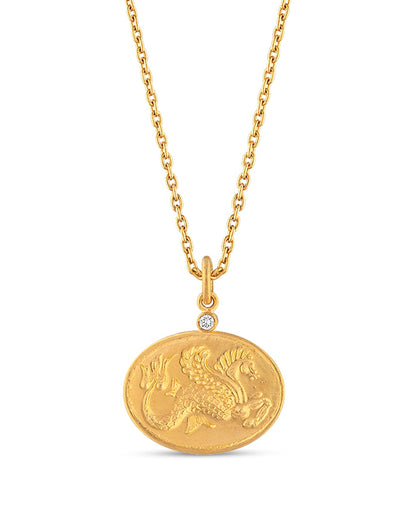 Cevherun 24K Gold Chimera Pendant