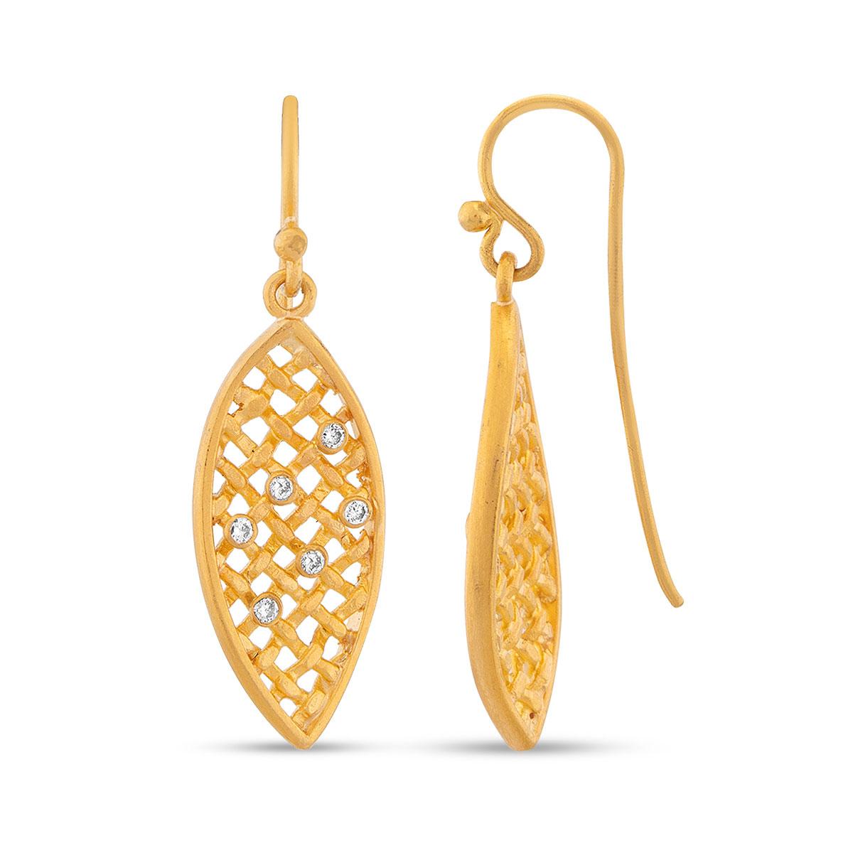 Lattice Twist Earrings