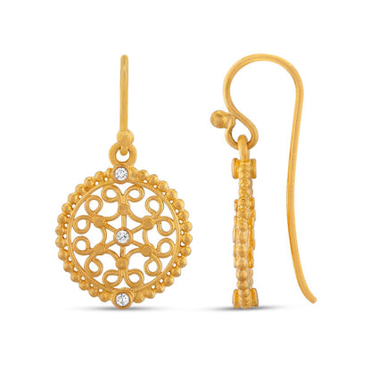 Filigree Medallion Earrings