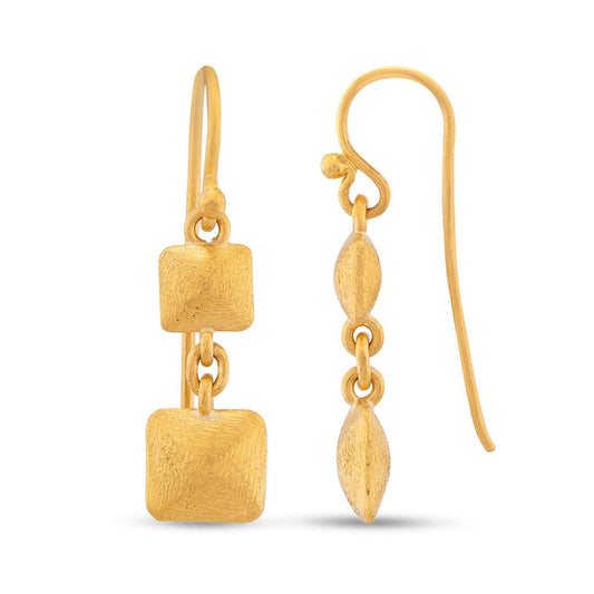 Double Pyramid Earrings