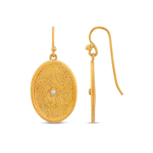 Oval Sun Earrings