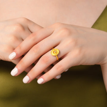 Diamond Oval Ring