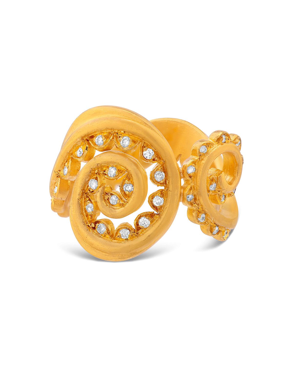 Octopus Ring with Diamonds