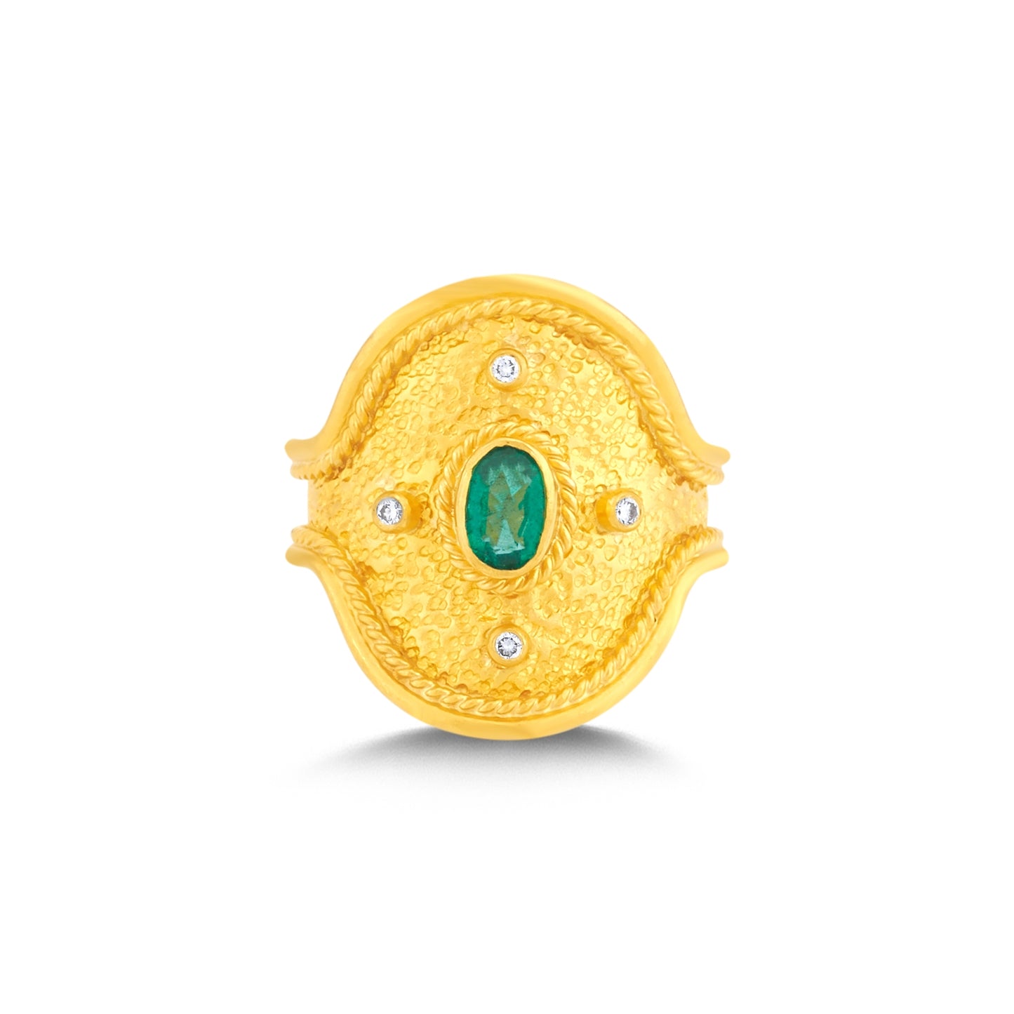 Grand Etruscan Shield Ring