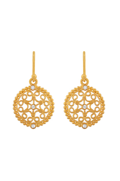 Filigree Medallion Earrings