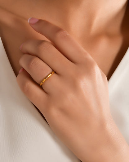 Speckled Everlasting Ring