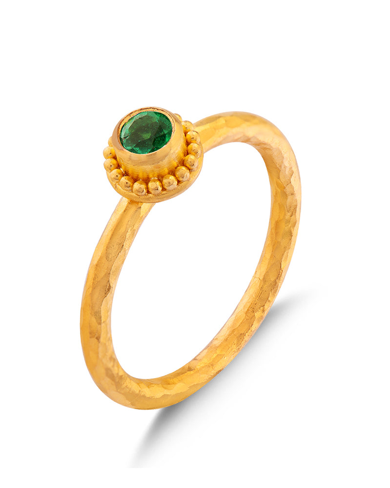 Solitaire Bloom Ring